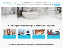 Tablet Screenshot of cambridgebathrooms.com